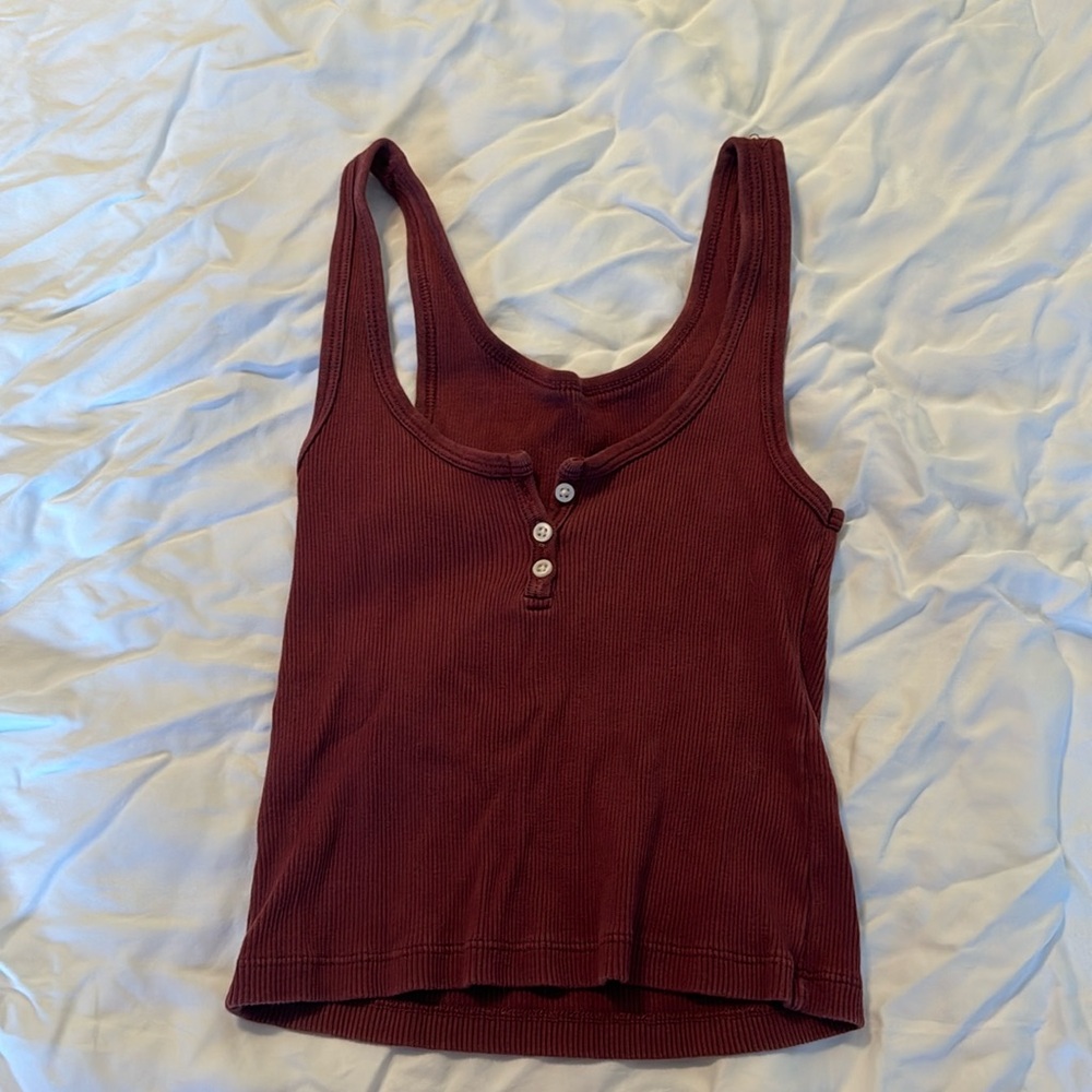brandy melville burgundy tank